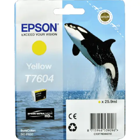 Tusz Epson T7604 do SC-P600 | 25,90 ml | yellow